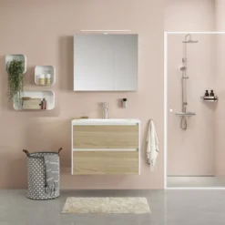 Tiger Reverse Meubelset 80 Cm Met 2 Lades Naturel Eik / Mat Wit Inclusief Oval Wastafel Mat Wit 8 Tiger Reverse Meubelset 80 Cm Met 2 Lades Naturel Eik / Mat Wit Inclusief Oval Wastafel Mat Wit -Badkamerwinkel Voor Thuis 123 921