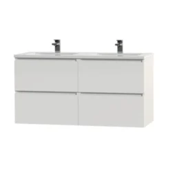 Tiger Karlo Badkamermeubel 120 Cm Hoogglans Wit Met Wastafel Hoogglans Wit