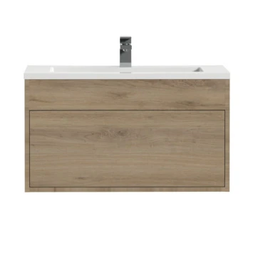 Tiger Helsinki badkamermeubel 80 cm chalet eiken met wastafel polybeton hoogglans wit Tiger Helsinki Badkamermeubel 80 Cm Chalet Eiken Met Wastafel Polybeton Hoogglans Wit -Badkamerwinkel Voor Thuis 123 93