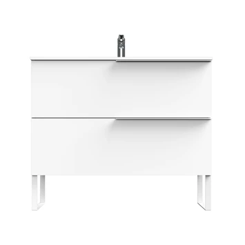 Tiger badmeubelset Pocket 100 cm met 2 lades Wit incl. looppoten Tiger Badmeubelset Pocket 100 Cm Met 2 Lades Wit Incl. Looppoten -Badkamerwinkel Voor Thuis 123 938