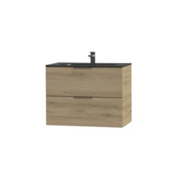 Tiger Studio Badkamermeubel 80 Cm Chalet Eiken Met Wastafel Polybeton Mat Zwart Greep Rvs Plat 2 Tiger Studio Badkamermeubel 80 Cm Chalet Eiken Met Wastafel Polybeton Mat Zwart Greep Rvs Plat -Badkamerwinkel Voor Thuis 123 963