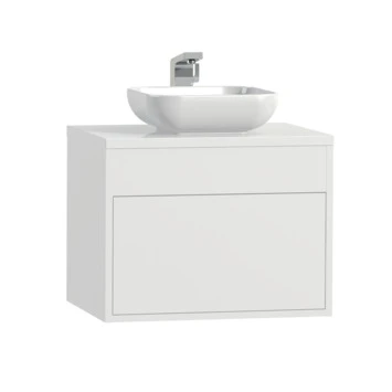 Tiger Helsinki badkamermeubel 60 cm hoogglans wit met waskom Tiger Helsinki Badkamermeubel 60 Cm Hoogglans Wit Met Waskom -Badkamerwinkel Voor Thuis 123 975