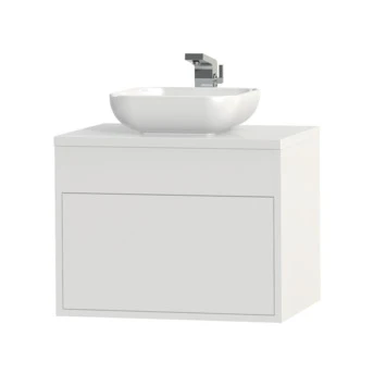 Tiger Helsinki badkamermeubel 60 cm hoogglans wit met waskom Tiger Helsinki Badkamermeubel 60 Cm Hoogglans Wit Met Waskom -Badkamerwinkel Voor Thuis 123 977